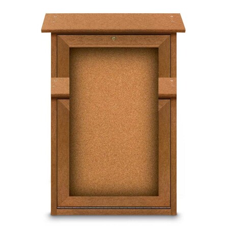 United Visual Products Outdoor Enclosed Combo Board, 48"x36", Black Frame/Green & Blue Spruce UVCB4836ODB-GREEN-BLSPRU
